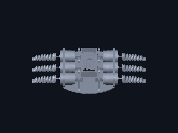 360-degree turntable render of Full body assembly